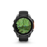 Garmin fēnix  8 – 47 mm AMOLED Slate Grey met zwarte siliconen band 4